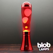 BIG BLOB Metallic Red Lava Lamp - White/Red 6 