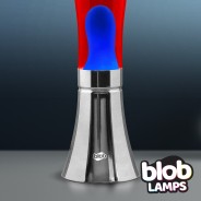 BIG BLOB Blob Lamps Lava Lamp - Silver Base - Blue/Red 4 