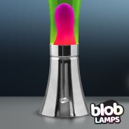 BIG BLOB Blob Lamps Lava Lamp - Silver Base - Pink/Green 4 