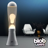 BIG BLOB White Lava Lamp - White/Clear 1 