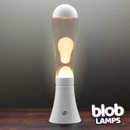 BIG BLOB White Lava Lamp - White/Clear 6 