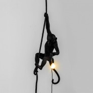 Seletti Black Outdoor Monkey Lamps 4 Rope