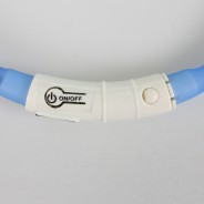 Blue Rechargeable Flashing Band for Dogs 3 