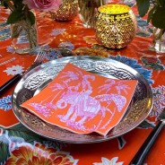 Boho Indian Spice Silver Plate 3 