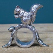 British Wildlife Silver Napkin Rings x 3 (7846) 5 