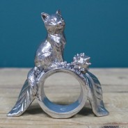 British Wildlife Silver Napkin Rings x 3 (7846) 6 