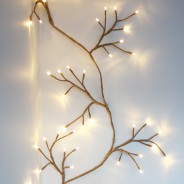 Brown Climbing Ivy Twig Lights - Solar or Mains 3 