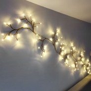 Brown Climbing Ivy Twig Lights - Solar or Mains 2 