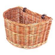 Cambridge Bike Basket - Natural Willow & Leather 4 