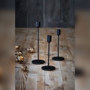 Black Candlesticks - 3 Pack by Lightstyle London 4 