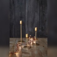 Gold Candlesticks - 3 Pack by Lightstyle London 5 