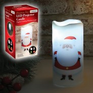 Santa LED Projector Candle 3 