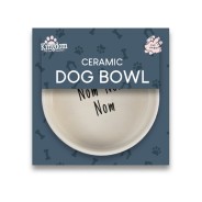 Ceramic Dog Bowl - Nom Nom Nom 2 