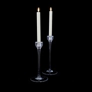Chandelier Led Taper Candles W/timer - White 2 Pack 3 