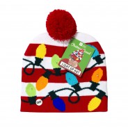 Light Up Christmas Bobble Hat 3 