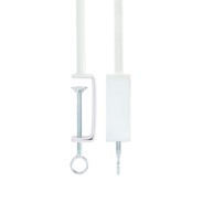 White Table Stand Clamp On Hanging Rail  4 