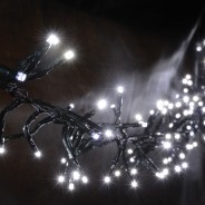 Cluster LED Timer Fairy Lights with Twinkle Effect  11 Cool White