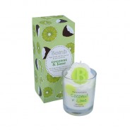 Coconut and Lime Piped Candle 1 
