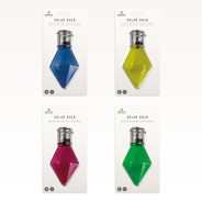 Colourful Diamond Solar Lightbulbs x 4 3 