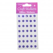 Craft Glitter Stickers 5 Purple