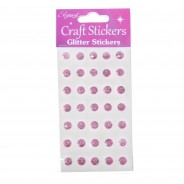Craft Glitter Stickers 8 Rose Gold