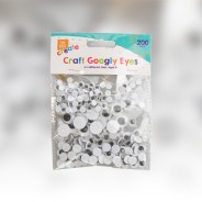 200 Pack of Stick On Craft Googly Eyes 1 