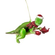 Crazy Christmas Critters Glass Bauble Ornaments 11 12cm Tall