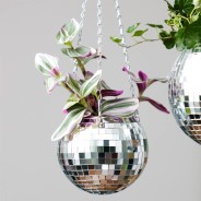 Disco Ball Hanging Planter in 3 sizes 4 6" (15cm)