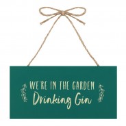 Drinking Gin Garden Sign 2 