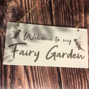 Fairy Garden Metal Hanging Sign 2 