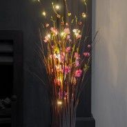 Pink Blossom LED Faux Bouquet 70cm - Battery Op 2 