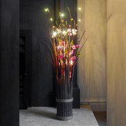 Pink Blossom LED Faux Bouquet 70cm - Battery Op 1 