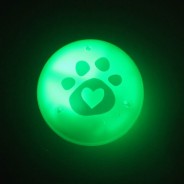 Dog Glow Ball Green Led - Findables 1 