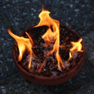 Terracotta Fire Pot and Stand - Mini Fire Pit 3 