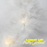 LED Fluffy Garland with Ribbon 6 