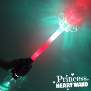 Large Light Up Princess Heart Wand 6 