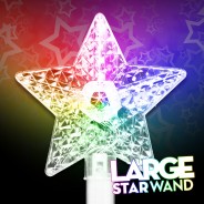 Large Light Up Star Wand 5 