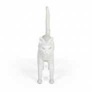 Seletti Jobby Cat Rechargeable Lamp 14 White Cat