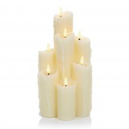 Flickabrights 7 Melted Edge Candles 1 