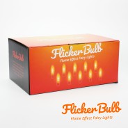 10 Flickering Bulb Fairy Lights - Connectable 13 