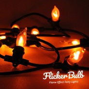 10 Flickering Bulb Fairy Lights - Connectable 2 
