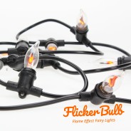 10 Flickering Bulb Fairy Lights - Connectable 4 