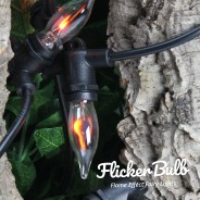10 Flickering Bulb Fairy Lights - Connectable 6 