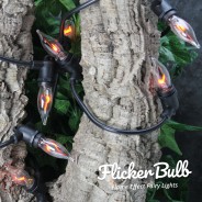 10 Flickering Bulb Fairy Lights - Connectable 10 