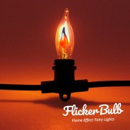 10 Flickering Bulb Fairy Lights - Connectable 8 