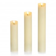 Flickabright Pillar Candles 3 