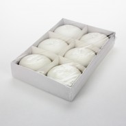 Large Floating Candles 10 6 pack ivory