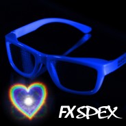 FX Spex Deluxe Rainbow Glasses Wholesale 6 Heart
