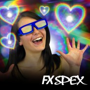 FX Spex Deluxe Rainbow Glasses 5 Heart
