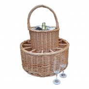 Garden Party 12 Glass Basket with Cooler 1 